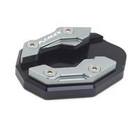 Support De LatéRale Moto Motorcycle Kickstand Side Stand agrandir le pavé d'extension du pied Utilisation for Yamaha Nmax 155 Xmax 300 MT-15 2015-2021(Grey-NMAX)