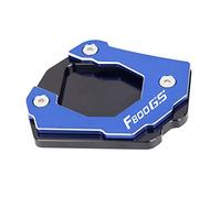 Support De LatéRale Moto Utilisation de l'ajustement for BMW F800 F 800 GS 2018-2020 F800GS Aventure 2018-80 0gs Motorcycle Side Stand Kickstand Pedal Foot Plate Agrandir(Blue)