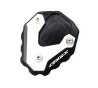 Support De LatéRale Moto Utilisation de l'ajustement for Honda CB500X CB 500X CB500 X 2019 2020 Moto CNC Kickstand Foot Side Extension Tamp support Plaque Stand d'agrément(Black)