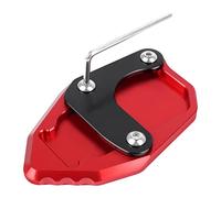 Support De LatéRale Moto Utilisation de l'ajustement for Honda CRF 300 L Se rallier CRF300L 2020-2022 Moto CNC Kickstand Foot Side Stand Extension Tamp support Plaque d'agrandissement(Red)