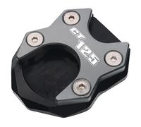 Support De LatéRale Moto Utilisation de l'ajustement for Honda CT125 CT 125 2020 2021 Accessoires moto CNC Kickstand Foot Side Stand Extension PAD Plaque support(Ttanium)