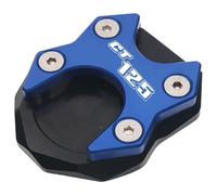 Support De LatéRale Moto Utilisation de l'ajustement for Honda CT125 CT 125 2020 2021 Accessoires moto CNC Kickstand Foot Side Stand Extension PAD Plaque support(Blue)