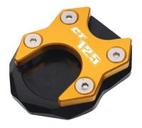 Support De LatéRale Moto Utilisation de l'ajustement for Honda CT125 CT 125 2020 2021 Accessoires moto CNC Kickstand Foot Side Stand Extension PAD Plaque support(Gold)
