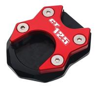 Support De LatéRale Moto Utilisation de l'ajustement for Honda CT125 CT 125 2020 2021 Accessoires moto CNC Kickstand Foot Side Stand Extension PAD Plaque support(Red)