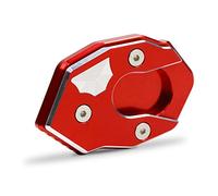Support De LatéRale Moto Utilisation de l'ajustement for Kawasaki ZX10R ZX 10R ZX-10R Motorcycle des années CNC Kickstand Extension Foot Side Stand Tamp support Plaque(Red)