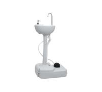 Support de lavage des mains de camping portable Gris 20 L