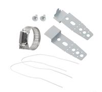 Support de lave-vaisselle sous comptoir 5001DD4001A Clips de montage pour surfaces solides - Kit de fixation en acier galvanisé - Tenue stable - Argent - 66,5 cm
