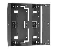 Support de lecteur de disquette 2,5"/3,5", adaptateur de baie de 5,25", compatible avec 6 disques durs SSD de 2,5", prend en charge les disques durs 7-15 mm 2,5", avec déflecteur pour PC