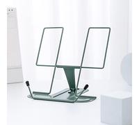 Support de Lecture avec Anse en métal - Multifonction - Réglable - pour Bureau, Livres, Magazines, iPad, Livre de Cuisine, partitions, Bureau, école, thèse, Prix étudiant (Morandi Vert)