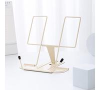Support de Lecture avec Anse en métal - Multifonction - Réglable - pour Bureau, Livres, Magazines, iPad, Livre de Cuisine, Notes, Bureau, école, thèse, Prix étudiant (Jaune Clair)