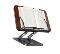 Support de lecture compact pliable en bois pour économiser de l'espace - Pliable jusqu'à 4,1 cm d'épaisseur
