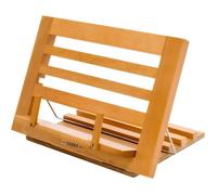 Exerz Supports pour livre de recettes/Support de lecture en bois/Support de livre de recettes - Qualité supérieure/Ajustable/Idéal pour livres et iPad ou Tablet - 34 x 24 x 2 cm (Couleur en bois)