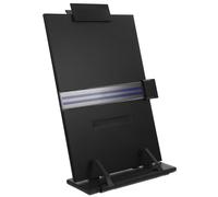 Support de Lecture Réglable Noir en Plastique et Fer pour Bureau | Lecture sans Utilisation des Mains, Angle Ergonomique, pour Cahiers et Magazines, Bibliothèque, Pratique Musicale
