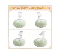 Support de Lecture Réglable pour Pillow Stand avec Bol en Peluche 360 Support de Téléphone pour Lit Vert