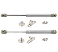Support de levage à amortissement pneumatique, Lot de 2 vérins à gaz for portes d'armoires, argentés, 20 N à 150 N(120N)