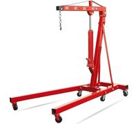 Support de levage à moteur de 2 tonnes, en acier robuste, cueilleur de cerises, grue d'atelier, joliment pliable, rouge (support de moteur)