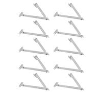 Support de levage d'armoire 10 pièces | Charnière de maintien du couvercle haute capacité de 15 kg | Entretoise de porte vers le haut en métal pour armoires de