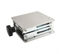 Support de levage manuel en acier inoxydable 150 x 150 mm avec hauteur réglable de 75 à 260 mm pour laboratoire, physique et chimie