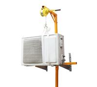 Support de levage manuel en C et outil de treuil pour une installation sûre de l'unité extérieure réglable en hauteur jusqu'à 15 m