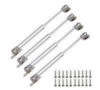 Support de levage porte d'armoire en cuivre 12 pouces, 4 pièces, vérin à gaz, charnière ressort hydraulique, quincaillerie meubles placard cuisine pour Meuble(Silver,10KG 100N)