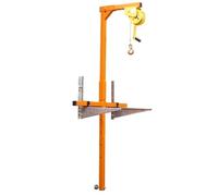 Support de Levage pour réparation de Grue de climatisation Externe, Support de Levage à manivelle Portable, Ensemble de 1 pièce (Couleur : avec treuil de 15 m)