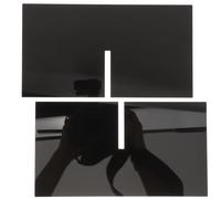 Support de Livre Amovible en Acrylique Noir, Pupitre Multifonction | Lecture sans Mains, Usage pour Temples et Livres Sacrés, Format Bureau, Accessoire Discret