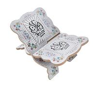 Support de Livre Coran et Bible en Bois Pliant Portable - Support Réglable pour Lecture Religieuse Idéal Enseignants et Lecteurs avec Base Stable JM01864