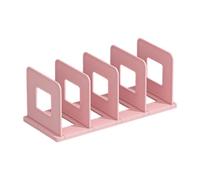 Support de livre de bureau portable - Système d'organisation de rangement amovible à 4 compartiments, support de littérature pour magazines et manuels | Station de catalogue de bibliothèque d'espace d