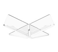 Support de livre de bureau - Présentoir à livre ouvert durable et robuste - Présentoir de livres avec conception de rivet inférieur, présentoirs de journaux transparents pour magasin de disques
