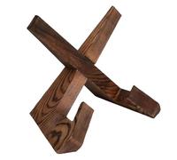 Support de livre de cuisine en bois pliable réglable rustique | Présentoir décoratif pour livres de cuisine, recettes, images, magazines, disques, musique, maison, comptoir, bureau, table,