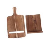 Support de Livre de Cuisine en Bois, Support Mural for Recettes, présentoir de Menu Rustique, décoration de comptoir en Bois Peu encombrante, Design Polyvalent et élégant