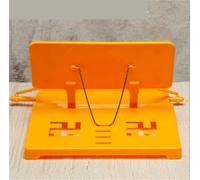 Support de Livre de Cuisine Étagère De Recettes, Support D'ordinateur Pliable Et Réglable For Tablette Avec Clips Page Présentoir Livre(Oranje)
