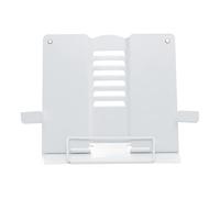 Support de livre de cuisine pliable avec clips latéraux - Support de lecture - Pour l'apprentissage, l'université, la salle de classe, le salon, la cuisine, la chambre à coucher