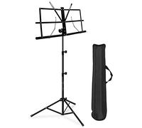 Support de livre de musique, support de marque de musique portable pliable réglable support de livre de bureau avec clip de sac de transport pour performance