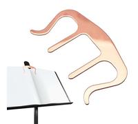 Support de livre de musique - Support de page de livre | Support de page en métal | Accessoire de support de partitions de piano - Marqueur de pages portable pour clavier, livres et supports