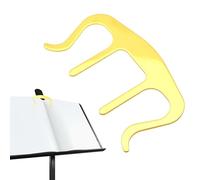 Support de livre de piano, supports de partitions en métal pour partitions | Clips de marque-page portables, supports de musique pour piano, clavier, supports et livres