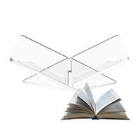 Support de livre en acrylique transparent pour livres de cuisine, livres de cuisine, support d'affichage lisse et multifonctionnel pour livre de cuisine, carnet de notes, partitions de musique