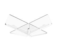 Support de livre en acrylique transparent, support de cadre en croix, support de livre ouvert pour lecture, livre de cuisine, magazines, recettes pour affichage pour chevalet de lecture avec