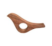 Support de livre en bois romain - Accessoire en forme d'oiseau - Marque-page en bois - 9,74 x 3,57 x 1,57 x 0,67 cm - Anneau de pouce - Livres de lecture avec un anneau pour le doigt - Pour la lecture