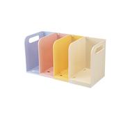 Support de livre extensible en plastique avec poignées | Intercalaire en plastique extensible avec poignées intégrées pour une organisation flexible du bureau