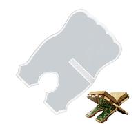 Support de livre - Outil d'artisanat en silicone époxy, support de lecture robuste en plâtre, dispositif de moule léger et flexible, forme créative réutilisable, matériau lisse antiadhésif |