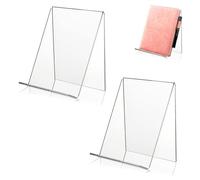 Support de Livre, Porte-livres en Acrylique, Presentoir Livre Plexiglas, Serre Livres Transparent, 2 Pièces