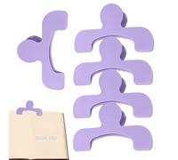 Support de livre pour la lecture, support de page de clip de livre, 5X Support pour partitions de piano, Clips de page de manuel pour étudiants, pour maintenir le ouvert, multifonction pour part