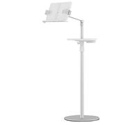 Support de Livre pour Lire au lit, Support de Livre au Sol pour la Lecture, Support de Livre pour Lire Angle de Hauteur réglable, Support de Livre de Cuisine pour Magazines (Blanc)