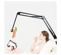 Support de Livre pour lit, Support de Livre réglable en Hauteur de 50 à 130 cm, Rotation à 360 °, Support de Montage de Lecture avec Pince pour Lire Les Mains Libres, Lecture allongée