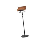 Support de livre réglable avec tige télescopique, support de lecture de plancher et de bureau 2 en 1, panneau en bois rotatif pour feuilles de musique, ordinateur portable, manuels.La Conception Ergon