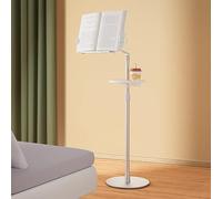 Support de livre réglable et pliable - Support de livre portable pour lecture, pupitre, support au sol pour livres, tablettes et téléphones - Idéal pour les étudiants et les musiciens
