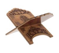 Support de Livre Religieux en Bois, Design X Sculpté, Stable | Rainure Profonde et Base Large, Panneau Arrière Protecteur, pour Livret Liturgique, Sanctuaires, Lecture Quotidienne