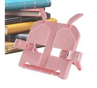 Support de livre : support de bureau réglable pliable avec clips de page, support de lecture de protection des yeux | Support de livre de bureau, grille portable peu encombrante