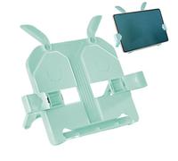 Support de livre - Support de livre d'apprentissage - Manuel d'apprentissage pour la lecture - Support de livre portable - Pince pliable réglable - Protection des yeux - Espace économique et portable